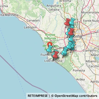 Mappa 00054 Fiumicino RM, Italia (13.94313)