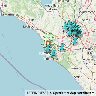 Mappa 00054 Fiumicino RM, Italia (18.2355)