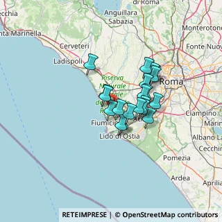 Mappa 00054 Fiumicino RM, Italia (9.891)