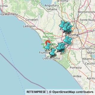 Mappa 00054 Fiumicino RM, Italia (13.1255)
