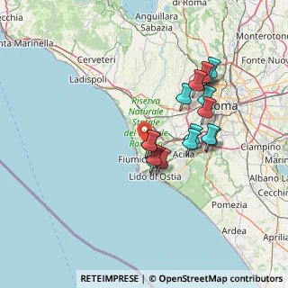 Mappa 00054 Fiumicino RM, Italia (13.06625)