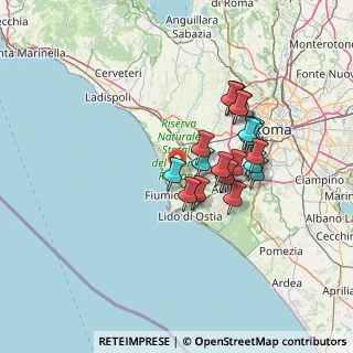Mappa 00054 Fiumicino RM, Italia (11.7955)