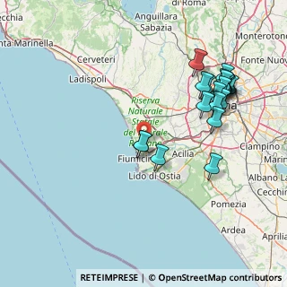 Mappa 00054 Fiumicino RM, Italia (18.159)