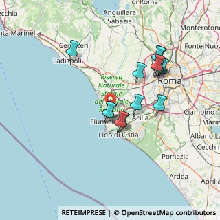 Mappa 00054 Fiumicino RM, Italia (14.06857)