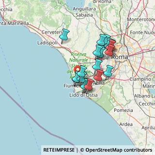 Mappa 00054 Fiumicino RM, Italia (11.4425)