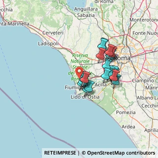 Mappa 00054 Fiumicino RM, Italia (11.9105)