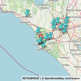 Mappa 00054 Fiumicino RM, Italia (13.64133)