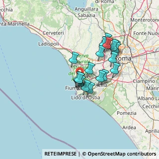 Mappa 00054 Fiumicino RM, Italia (11.4245)