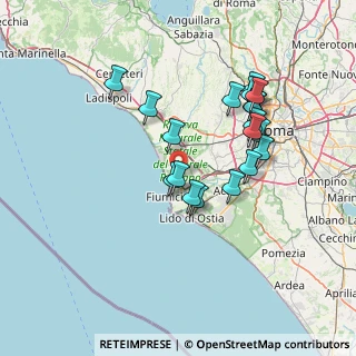 Mappa 00054 Fiumicino RM, Italia (13.95474)