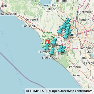 Mappa 00054 Fiumicino RM, Italia (12.92071)