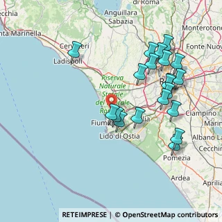 Mappa 00054 Fiumicino RM, Italia (17.439)