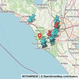 Mappa 00054 Fiumicino RM, Italia (13.4775)