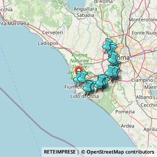Mappa 00054 Fiumicino RM, Italia (12.4395)