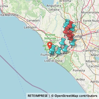 Mappa 00054 Fiumicino RM, Italia (13.69929)