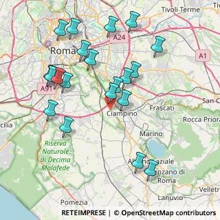Mappa Via degli Armentieri, 00178 Roma RM, Italia (8.9555)