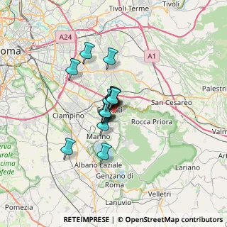 Mappa Via del Tuscolo km 1.500, 00044 Frascati RM, Italia (4.24133)