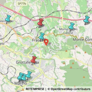 Mappa Via del Tuscolo km 1.500, 00044 Frascati RM, Italia (3.465)