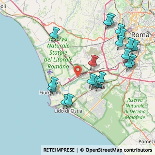 Mappa Via Varsavia, 00054 Fiumicino RM, Italia (9.4915)