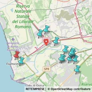 Mappa Via Varsavia, 00054 Fiumicino RM, Italia (4.92214)