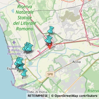 Mappa Via Varsavia, 00054 Fiumicino RM, Italia (4.86714)