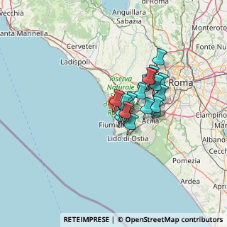 Mappa Via dei Nautili, 00054 Focene RM, Italia (9.3305)