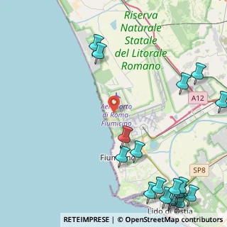 Mappa Via dei Nautili, 00054 Focene RM, Italia (7.15)