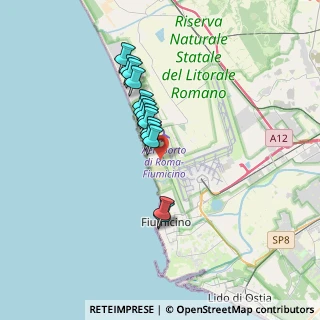 Mappa Via dei Nautili, 00054 Focene RM, Italia (2.8)