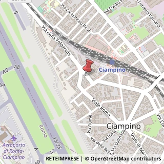 Mappa Via della Folgarella, 41, 00043 Ciampino, Roma (Lazio)
