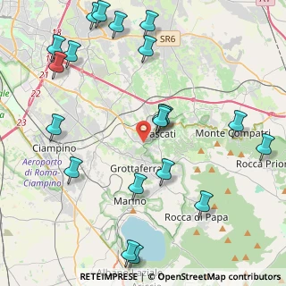 Mappa Via del Termine, 00044 Frascati RM, Italia (5.646)