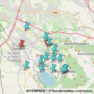 Mappa Via del Termine, 00044 Frascati RM, Italia (4.136)