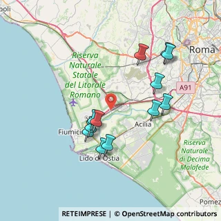 Mappa Viale delle Arti, 00054 Fiumicino RM, Italia (7.7275)