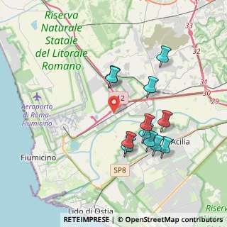 Mappa Viale delle Arti, 00054 Fiumicino RM, Italia (3.67667)