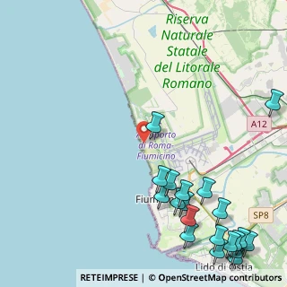 Mappa Via delle Carenarie, 00054 Fiumicino RM, Italia (6.746)