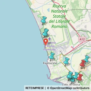 Mappa Via delle Carenarie, 00054 Fiumicino RM, Italia (6.58083)