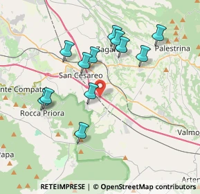 Mappa Milano - Napoli, 00030 Palestrina RM, Italia (3.8425)