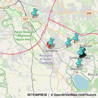 Mappa Via S. Francesco D'Assisi, 00043 Ciampino RM, Italia (5.37429)