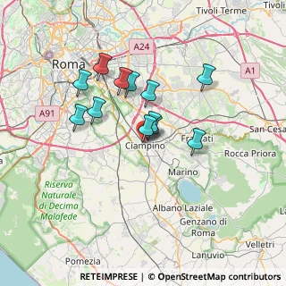 Mappa Rim, 00043 Ciampino RM, Italia (5.87417)