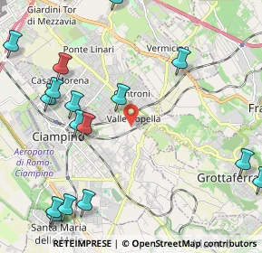 Mappa Via di Valle Coppella, 00043 Ciampino RM, Italia (3.06941)