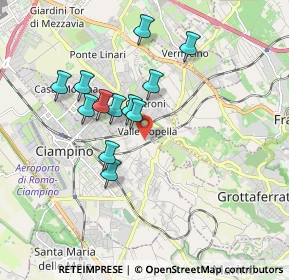 Mappa Via di Valle Coppella, 00043 Ciampino RM, Italia (1.64917)