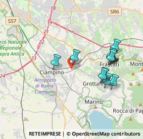 Mappa Via di Valle Coppella, 00043 Ciampino RM, Italia (3.8825)
