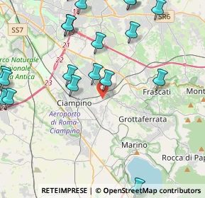 Mappa Via di Valle Coppella, 00043 Ciampino RM, Italia (5.936)