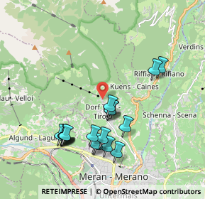 Mappa Via Muhlanger, 39019 Tirolo BZ, Italia (1.878)