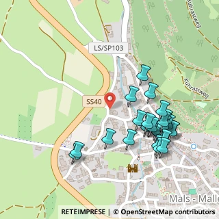 Mappa Via della Croce, 39024 Malles Venosta BZ, Italia (0.25556)