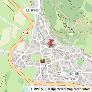 Mappa Via S. Benedetto, 2, 39024 Malles Venosta BZ, Italia, 39024 Malles Venosta, Bolzano (Trentino-Alto Adige)