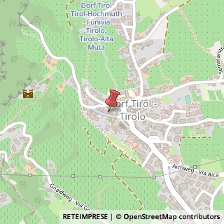 Mappa Via del Castello, 3, 39019 Tirolo, Bolzano (Trentino-Alto Adige)