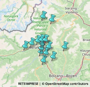 Mappa 39017 Scena BZ, Italia (9.37)