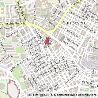 Mappa Via Leccese, 57, 71016 San Severo, Foggia (Puglia)