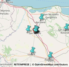 Mappa Via C. Colombo, 71016 San Severo FG, Italia (11.86333)