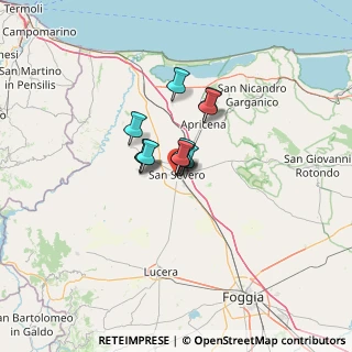 Mappa Via Cristoforo Colombo, 71016 San Severo FG, Italia (6.82545)