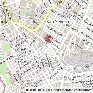 Mappa Via Michele Salza, 4, 71016 San Severo, Foggia (Puglia)